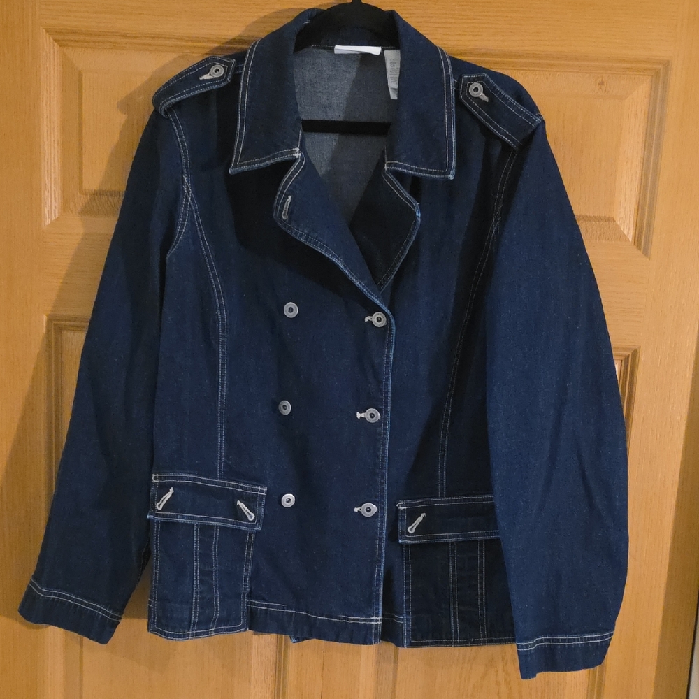 Liz Claiborne Dark Blue‎ Denim Jacket